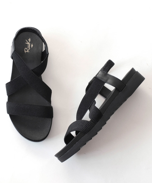 RiiiKa（リーカ）の「ゴムベルトサンダル【RiiiKa/リーカ】（サンダル・レディース・ホワイト/ブラック/シルバー・M/LL/L/S）」の8枚目の写真
