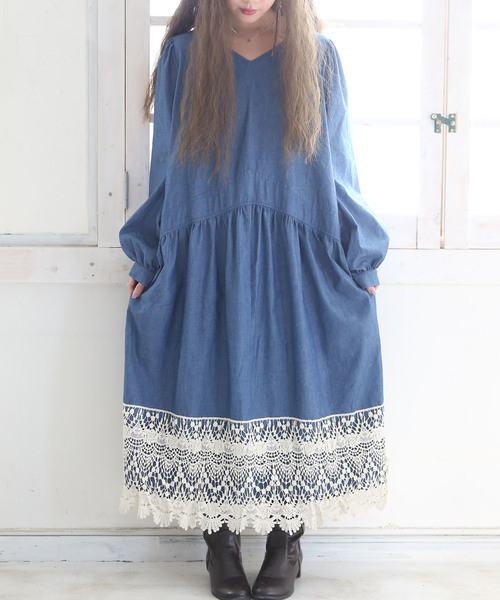 Somari Imagination ソマリ イマジネーション の 裾レースロングワンピース ワンピース Wear