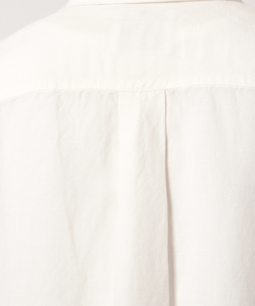 GLOBAL WORK（グローバルワーク）の「リネンレーヨンシャツ7分袖/780177（シャツ/ブラウス・メンズ・ホワイト/イエロー/ブルー系その他6/レッド系その他6/ダークブルー・SMALL/MEDIUM/LARGE/X-LARGE）」の7枚目の写真