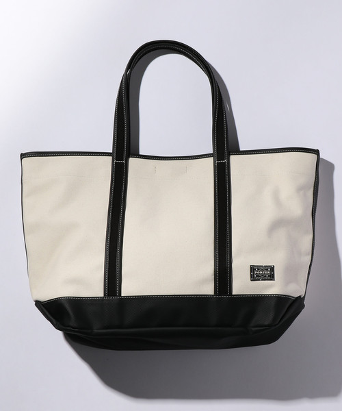 PORTER（ポーター）の「＜PORTER（ポーター）＞ BOYFRIEND TOTE BAG/バッグ ¨（トートバッグ・メンズ・ブラック/ホワイト・FREE）」の2枚目の写真