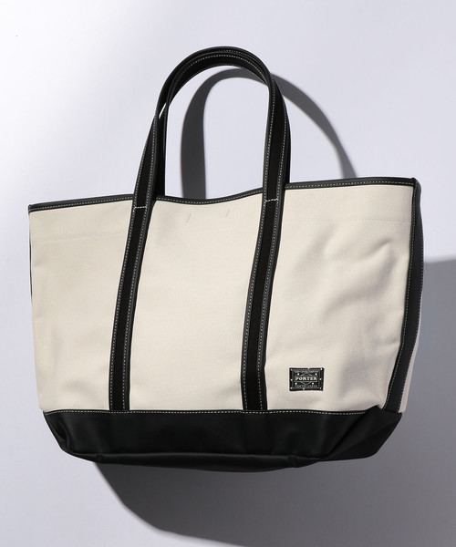 PORTER（ポーター）の「＜PORTER（ポーター）＞ BOYFRIEND TOTE BAG/バッグ ¨（トートバッグ・メンズ・ブラック/ホワイト・FREE）」の8枚目の写真