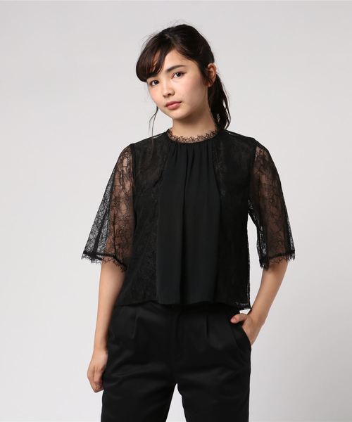 JILL STUART（ジルスチュアート）の「◆ジーンレースブラウス（シャツ/ブラウス・レディース・ホワイト/ピンク/ブラック・SMALL/MEDIUM）」の10枚目の写真