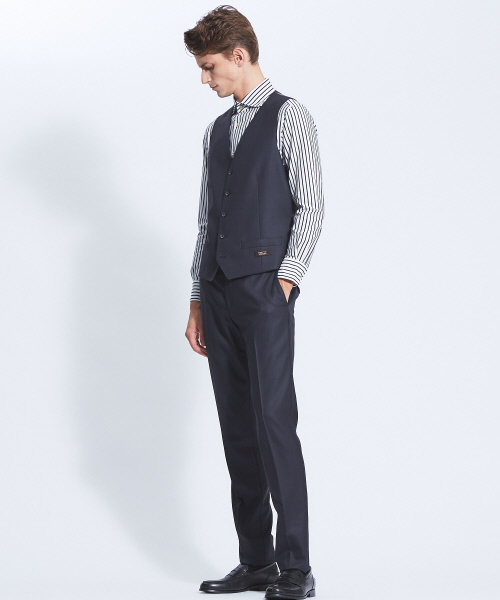 ABAHOUSE（アバハウス）の「【Recency of Mine】36Gコンパクトモックロディストライプシャツ（シャツ/ブラウス・メンズ・ネイビー/ブルー・44/46/48/50）」の17枚目の写真