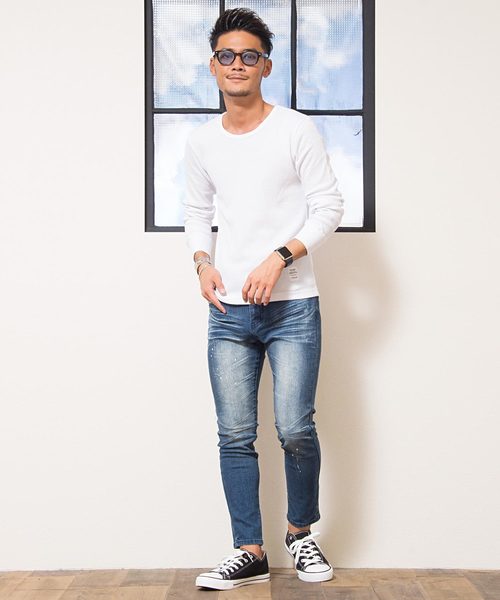 CavariA(キャバリア)の「『CavariA/キャバリア』サーマルクルーネック長袖Tシャツ【お得な無地3枚セット】(Tシャツ/カットソー・メンズ・その他・M/L/XL/S)」の9枚目の写真