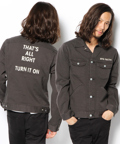 HYSTERIC GLAMOUR（ヒステリックグラマー）の「HYS FACT1刺繍SチノGジャン（ブルゾン・メンズ・ベージュ/グリーン/ブルー/チャコールグレー・SMALL/MEDIUM/LARGE）」の2枚目の写真