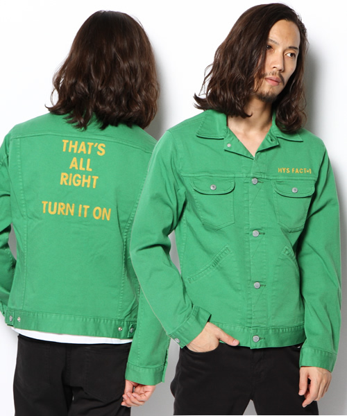 HYSTERIC GLAMOUR（ヒステリックグラマー）の「HYS FACT1刺繍SチノGジャン（ブルゾン・メンズ・ベージュ/グリーン/ブルー/チャコールグレー・SMALL/MEDIUM/LARGE）」の3枚目の写真