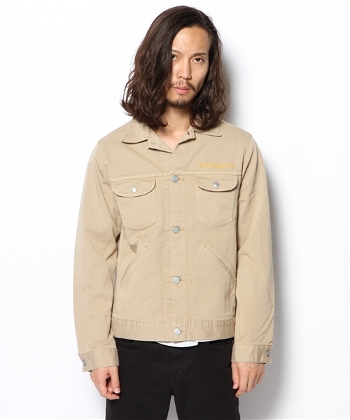 HYSTERIC GLAMOUR（ヒステリックグラマー）の「HYS FACT1刺繍SチノGジャン（ブルゾン・メンズ・ベージュ/グリーン/ブルー/チャコールグレー・SMALL/MEDIUM/LARGE）」の5枚目の写真
