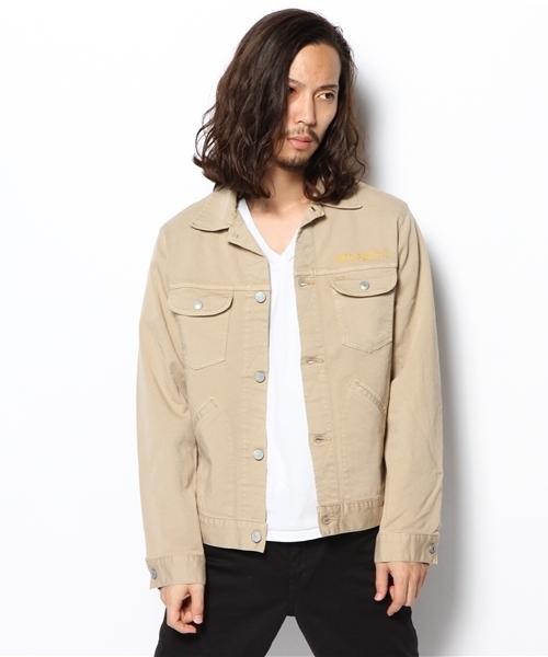 HYSTERIC GLAMOUR（ヒステリックグラマー）の「HYS FACT1刺繍SチノGジャン（ブルゾン・メンズ・ベージュ/グリーン/ブルー/チャコールグレー・SMALL/MEDIUM/LARGE）」の8枚目の写真