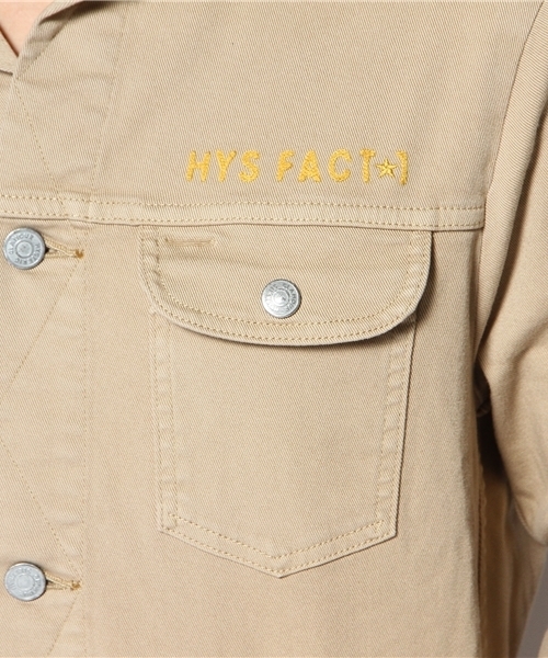 HYSTERIC GLAMOUR（ヒステリックグラマー）の「HYS FACT1刺繍SチノGジャン（ブルゾン・メンズ・ベージュ/グリーン/ブルー/チャコールグレー・SMALL/MEDIUM/LARGE）」の12枚目の写真
