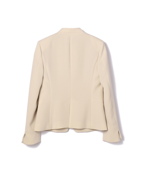 【しみ】ESTNATION ダブルフェイスノーカラージャケット しみ】ESTNATION ダブルフェイスノーカラージャケット ESTNATION