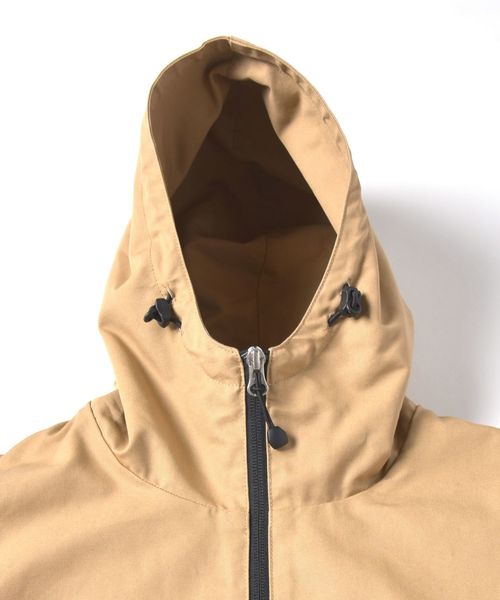KELTY(ケルティ)の「KELTY: 別注 フード ジップブルゾン TC 19SS ■(ブルゾン・メンズ・チャコールグレー/ベージュ・SMALL/MEDIUM/LARGE/X-LARGE)」の3枚目の写真