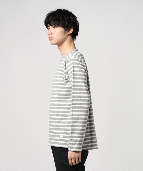 Burner(バーナー)の「【Drole&FUN】ナローボーダー Tシャツ(Tシャツ/カットソー・メンズ・ホワイト系その他/ブラック系その他/グレー系その他/ブルー系その他/レッド系その他/ホワイト系その他2・L/M)」の8枚目の写真