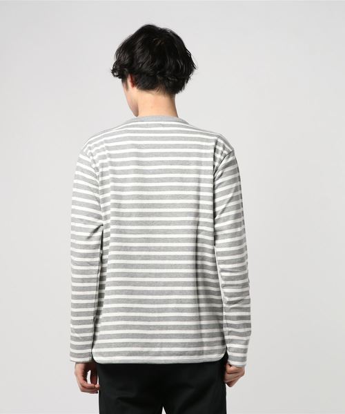 Burner(バーナー)の「【Drole&FUN】ナローボーダー Tシャツ(Tシャツ/カットソー・メンズ・ホワイト系その他/ブラック系その他/グレー系その他/ブルー系その他/レッド系その他/ホワイト系その他2・L/M)」の7枚目の写真