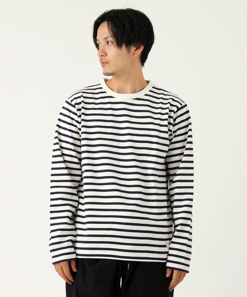 Burner(バーナー)の「【Drole&FUN】ナローボーダー Tシャツ(Tシャツ/カットソー・メンズ・ホワイト系その他/ブラック系その他/グレー系その他/ブルー系その他/レッド系その他/ホワイト系その他2・L/M)」の3枚目の写真