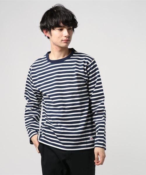 Burner(バーナー)の「【Drole&FUN】ナローボーダー Tシャツ(Tシャツ/カットソー・メンズ・ホワイト系その他/ブラック系その他/グレー系その他/ブルー系その他/レッド系その他/ホワイト系その他2・L/M)」の9枚目の写真