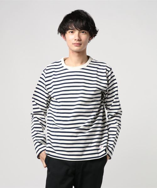 Burner(バーナー)の「【Drole&FUN】ナローボーダー Tシャツ(Tシャツ/カットソー・メンズ・ホワイト系その他/ブラック系その他/グレー系その他/ブルー系その他/レッド系その他/ホワイト系その他2・L/M)」の10枚目の写真
