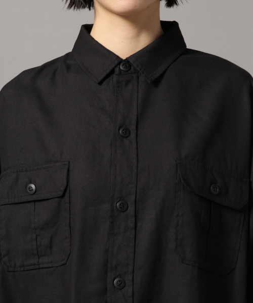 LOWRYS FARM(ローリーズファーム)の「CPOシャツ 827715(シャツ/ブラウス・レディース・ブラック/ブラウン/カーキ/アイボリー・FREE)」の12枚目の写真