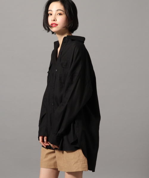 LOWRYS FARM(ローリーズファーム)の「CPOシャツ 827715(シャツ/ブラウス・レディース・ブラック/ブラウン/カーキ/アイボリー・FREE)」の21枚目の写真