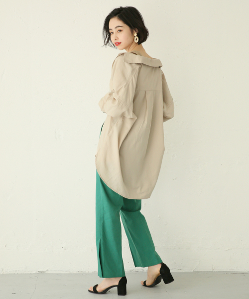 LOWRYS FARM(ローリーズファーム)の「CPOシャツ 827715(シャツ/ブラウス・レディース・ブラック/ブラウン/カーキ/アイボリー・FREE)」の18枚目の写真