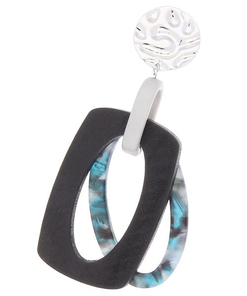 YECCA VECCA(イェッカヴェッカ)の「ウッド×アクリルイヤリング(イヤリング・レディース・ブラック/ベージュ/ブラウン・FREE)」の7枚目の写真