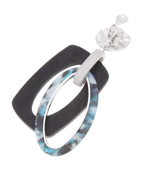 YECCA VECCA(イェッカヴェッカ)の「ウッド×アクリルイヤリング(イヤリング・レディース・ブラック/ベージュ/ブラウン・FREE)」の8枚目の写真