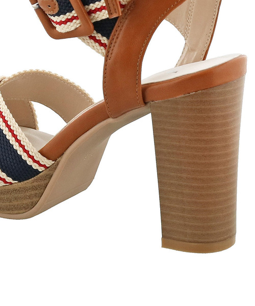 byあしながおじさん（バイアシナガオジサン）の「〈ｂｙあしながおじさん〉プラットフォームサンダル（サンダル・レディース・ブラック/ベージュ/ネイビー・LL/S/M/L）」の6枚目の写真