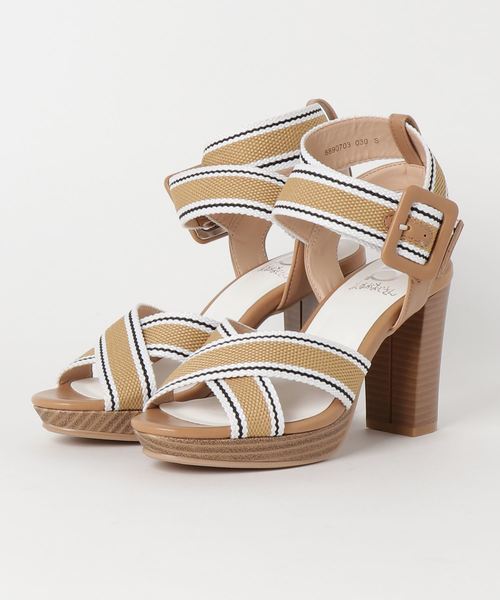 byあしながおじさん（バイアシナガオジサン）の「〈ｂｙあしながおじさん〉プラットフォームサンダル（サンダル・レディース・ブラック/ベージュ/ネイビー・LL/S/M/L）」の9枚目の写真