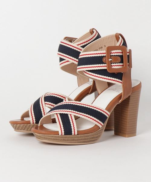 byあしながおじさん（バイアシナガオジサン）の「〈ｂｙあしながおじさん〉プラットフォームサンダル（サンダル・レディース・ブラック/ベージュ/ネイビー・LL/S/M/L）」の10枚目の写真