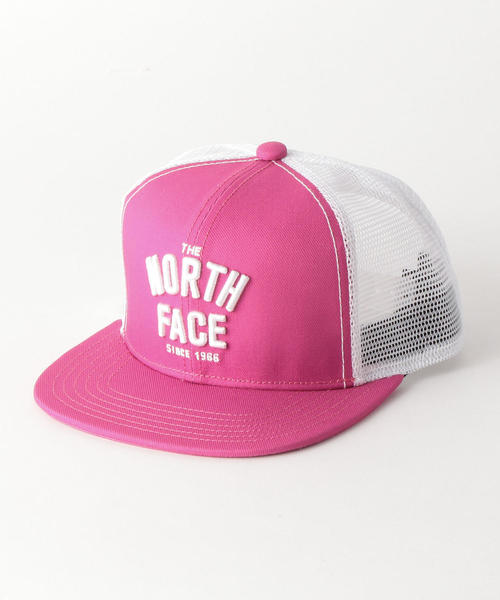THE NORTH FACE(ザノースフェイス)の「THE NORTH FACE(ザノースフェイス) TruckerMesh Cap(キャップ・キッズ・ブラック/ピンク/ダークグリーン・KL:54-56cm)」の1枚目の写真