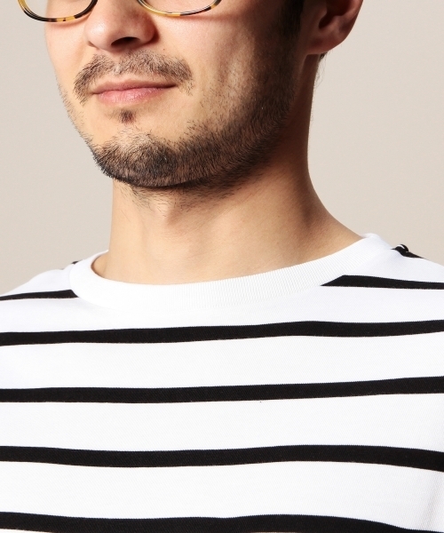 BEAUTY&YOUTH UNITED ARROWS(ビューティーアンドユースユナイテッドアローズ)の「BY ∴ ボーダー ワイド クルーネック ビック カットソー◆(Tシャツ/カットソー・メンズ・ホワイト/ネイビー/コバルトブルー・MEDIUM/SMALL/LARGE)」の21枚目の写真