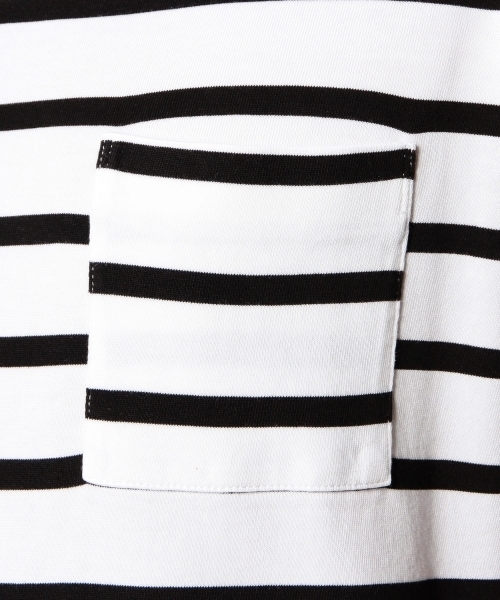 BEAUTY&YOUTH UNITED ARROWS(ビューティーアンドユースユナイテッドアローズ)の「BY ∴ ボーダー ワイド クルーネック ビック カットソー◆(Tシャツ/カットソー・メンズ・ホワイト/ネイビー/コバルトブルー・MEDIUM/SMALL/LARGE)」の20枚目の写真