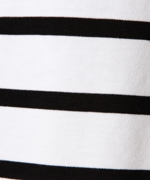 BEAUTY&YOUTH UNITED ARROWS(ビューティーアンドユースユナイテッドアローズ)の「BY ∴ ボーダー ワイド クルーネック ビック カットソー◆(Tシャツ/カットソー・メンズ・ホワイト/ネイビー/コバルトブルー・MEDIUM/SMALL/LARGE)」の16枚目の写真