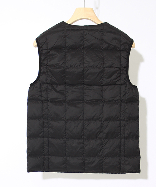 TAION（タイオン）の「[TAION/タイオン] Vネックボタンインナーダウンベスト（ダウンベスト・メンズ・ブラック/ベージュ/ネイビー/カーキブラウン/オフホワイト/オリーブ・M/L/XL）」の13枚目の写真