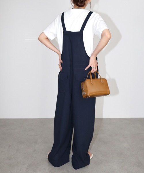 【OYSHO】リネン混紡サロペット リネン混 サロペット レディース オールインワン 楽ちん