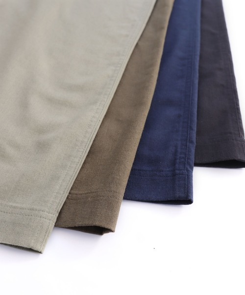 andme（アンドミー）の「【8色/3サイズ展開】リネン混ワイドベイカーサロペット（サロペット/オーバーオール・レディース・カーキ/グレイッシュベージュ/テラコッタ/ベージュ/ネイビー/ブラック/ライトカーキ/ブラウン・M/S/L）」の17枚目の写真