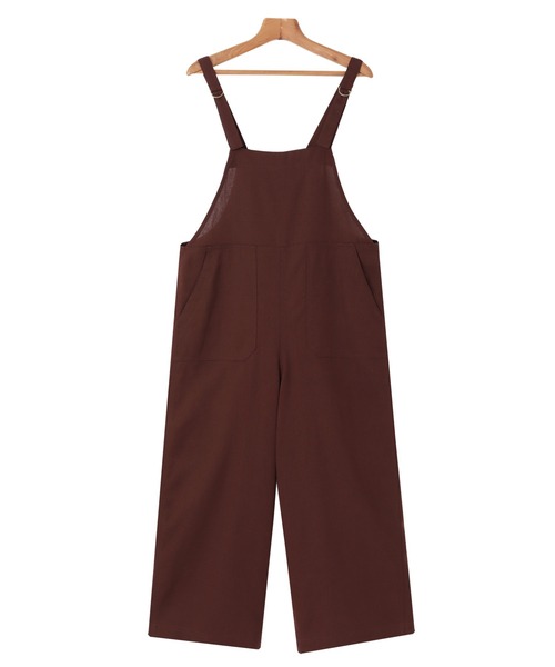 andme（アンドミー）の「【8色/3サイズ展開】リネン混ワイドベイカーサロペット（サロペット/オーバーオール・レディース・カーキ/グレイッシュベージュ/テラコッタ/ベージュ/ネイビー/ブラック/ライトカーキ/ブラウン・M/S/L）」の14枚目の写真