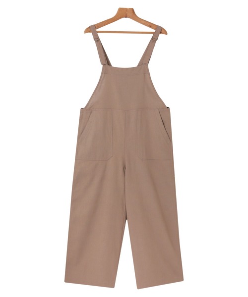 andme（アンドミー）の「【8色/3サイズ展開】リネン混ワイドベイカーサロペット（サロペット/オーバーオール・レディース・カーキ/グレイッシュベージュ/テラコッタ/ベージュ/ネイビー/ブラック/ライトカーキ/ブラウン・M/S/L）」の13枚目の写真