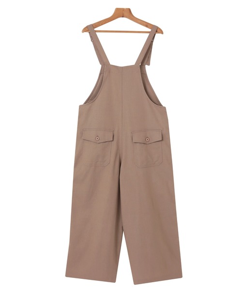 andme（アンドミー）の「【8色/3サイズ展開】リネン混ワイドベイカーサロペット（サロペット/オーバーオール・レディース・カーキ/グレイッシュベージュ/テラコッタ/ベージュ/ネイビー/ブラック/ライトカーキ/ブラウン・M/S/L）」の18枚目の写真