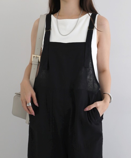 ユナイテッドアローズBEAUTY&YOUTH 麻 リネン 混 ワイド サロペット mk9096-01_1.jpg