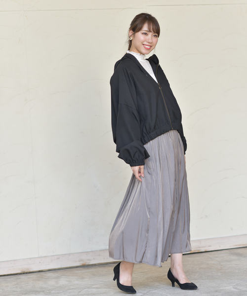 rps（アールピーエス）の「フード付ジップブルゾン（ブルゾン・レディース・ベージュ/ブラック/ライトベージュ/オレンジ・M）」の11枚目の写真