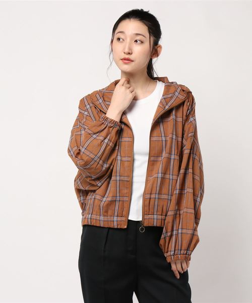 rps（アールピーエス）の「フード付ジップブルゾン（ブルゾン・レディース・ベージュ/ブラック/ライトベージュ/オレンジ・M）」の14枚目の写真