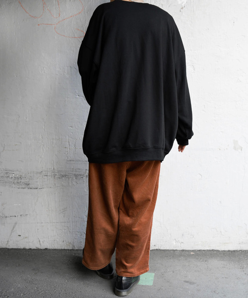 kutir(クティール)の「【クティールフルギ】リーフアートスウェット(Tシャツ/カットソー・メンズ・ブラック/ベージュ・MEDIUM/LARGE)」の5枚目の写真