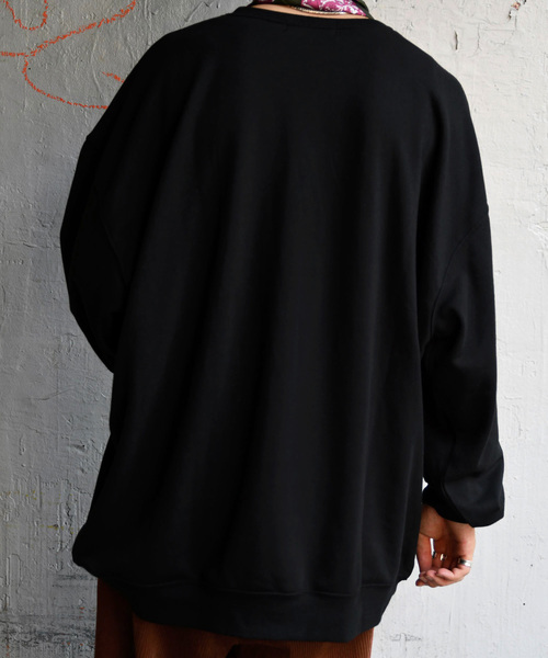 kutir(クティール)の「【クティールフルギ】リーフアートスウェット(Tシャツ/カットソー・メンズ・ブラック/ベージュ・MEDIUM/LARGE)」の8枚目の写真
