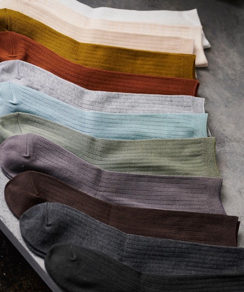 HARUSAKU CC（ハルサクシーシー）の「HARUSAKU CC : RIB Color long socks 3P set リブ カラー ロングソックス/ハイソックス 3P セット（ソックス/靴下・レディース・ブラック/オフホワイト/ブラウン/ライトグレー/ダークベージュ/チャコールグレー・S/M/L/SS/SMALL/MEDIUM）」の9枚目の写真