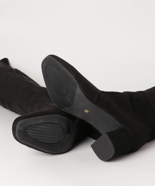 WEGO（ウィゴー）の「WEGO/スエードニーハイブーツ（ブーツ・レディース・ベージュ/ブラック・LARGE/MEDIUM）」の11枚目の写真