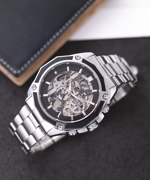 TABI PAL（タビパル）の「スケルトン ウオッチ（アナログ腕時計・メンズ・A/B/C/D/E/F/M/N/O/G/H/I/J/K/L・FREE）」の5枚目の写真