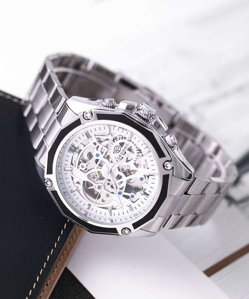 TABI PAL（タビパル）の「スケルトン ウオッチ（アナログ腕時計・メンズ・A/B/C/D/E/F/M/N/O/G/H/I/J/K/L・FREE）」の6枚目の写真