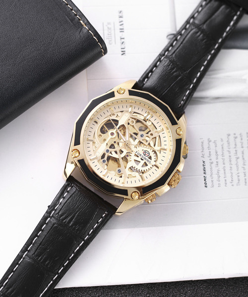 TABI PAL（タビパル）の「スケルトン ウオッチ（アナログ腕時計・メンズ・A/B/C/D/E/F/M/N/O/G/H/I/J/K/L・FREE）」の9枚目の写真