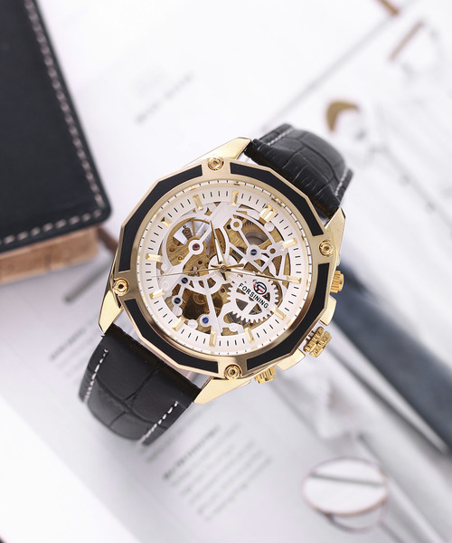 TABI PAL（タビパル）の「スケルトン ウオッチ（アナログ腕時計・メンズ・A/B/C/D/E/F/M/N/O/G/H/I/J/K/L・FREE）」の10枚目の写真