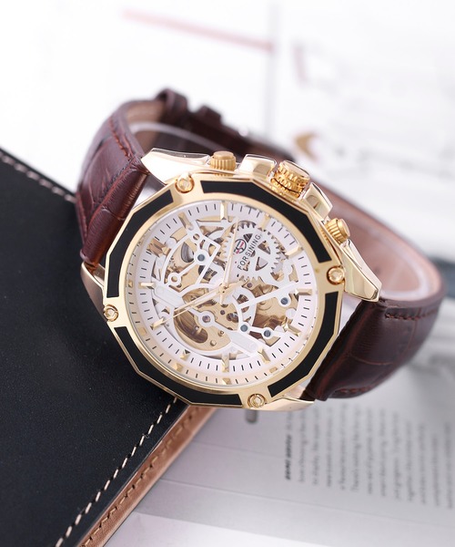 TABI PAL（タビパル）の「スケルトン ウオッチ（アナログ腕時計・メンズ・A/B/C/D/E/F/M/N/O/G/H/I/J/K/L・FREE）」の12枚目の写真